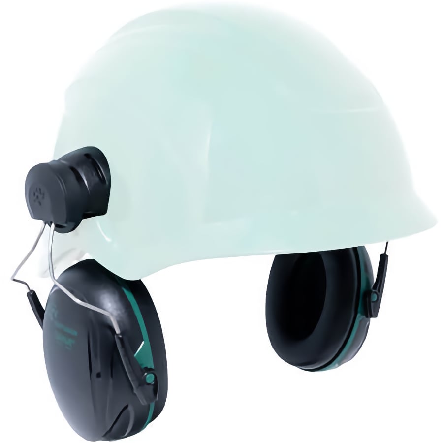 sana helmet mounted ear defenders snr 25 BK Safetywear